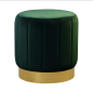 Preview: Polsterkocker Fabienne Velvet Sockel gold - artigo.at