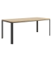 Preview: Esstich ausziehbar Holzplatte Metallgestell - artigo.at