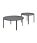 Preview: Couchtisch rund aus Stahl in Schwarz, pulverbeschichtet, minimalistisch, take me home