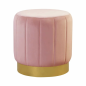 Preview: Polsterkocker Fabienne Velvet Sockel gold - artigo.at