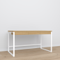Preview: Eleganter Schreibtisch mit Schubladen im Loft Stil - artigo.at
