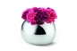 Preview: Kugelförmige Blumenvase aus hochglnzpoliertem Stahl online kaufen - artigo wohndesign