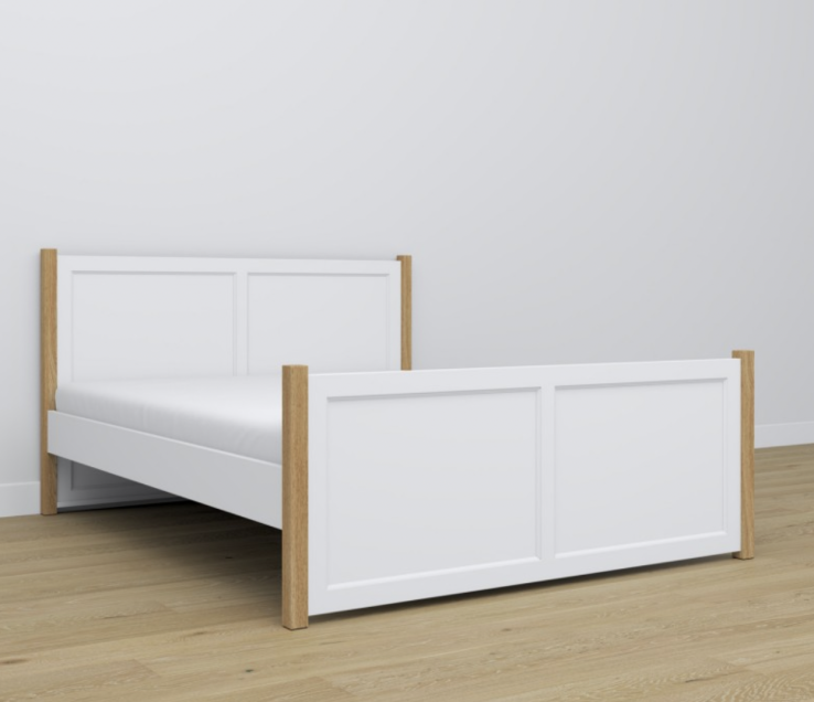 Doppelbett DUBLET - Vollholz