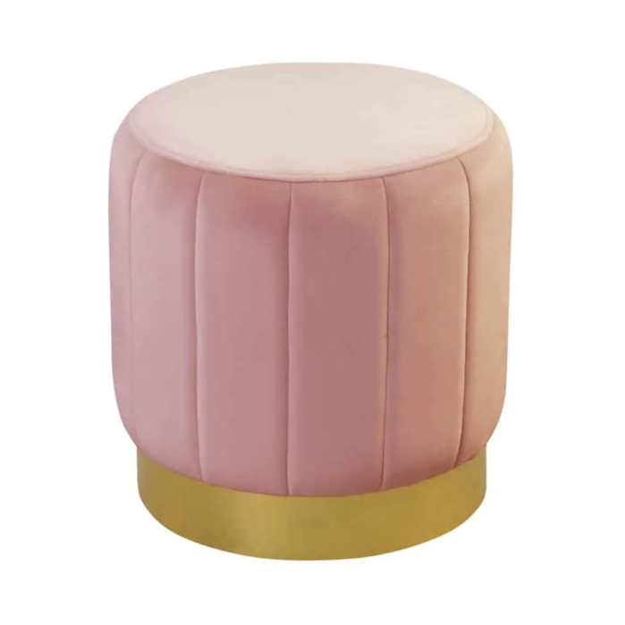 Polsterkocker Fabienne Velvet Sockel gold - artigo.at