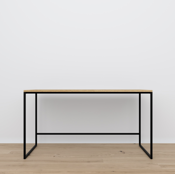 Schreibtisch Lofty Eiche schwarz minimalistisch - artigo.at