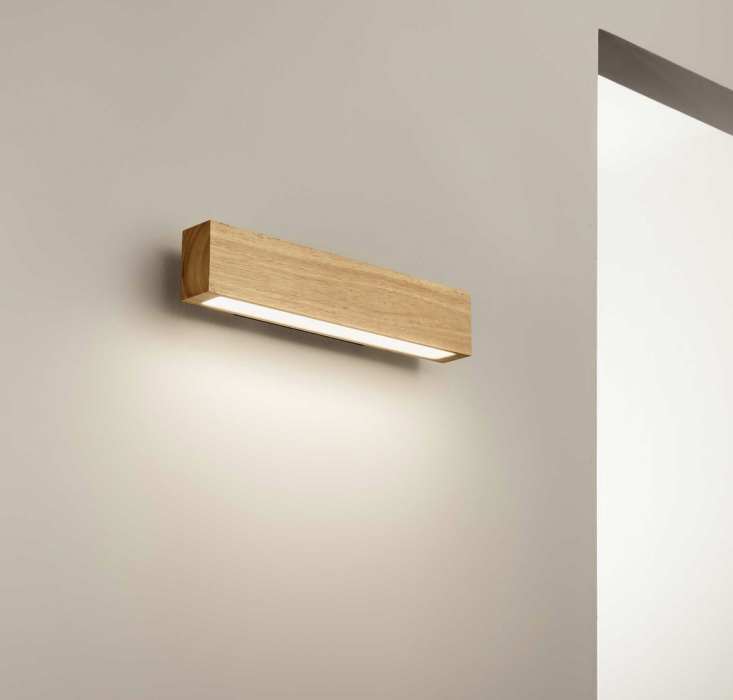 Wandlampe Craft Naturholz Länge 40 cm - artigo.at