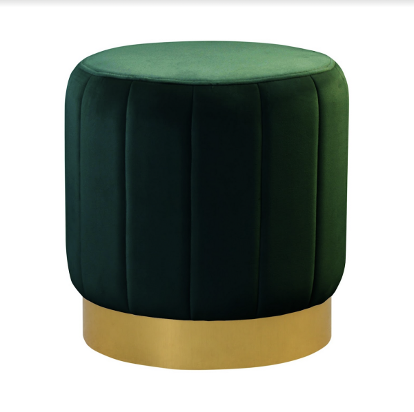 Polsterkocker Fabienne Velvet Sockel gold - artigo.at