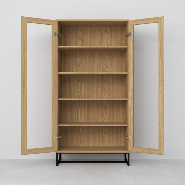 Vitrine LOFTY breit - Eichenholz