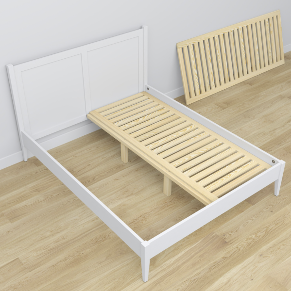 Doppelbett DUBLET mit Schubladen - Vollholz