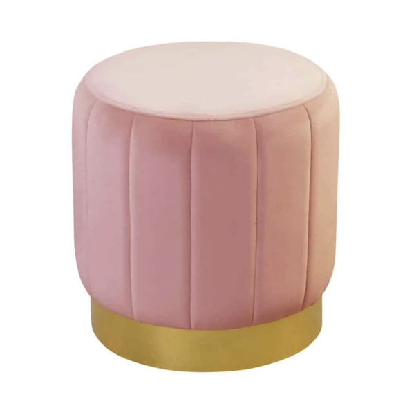 Polsterkocker Fabienne Velvet Sockel gold - artigo.at