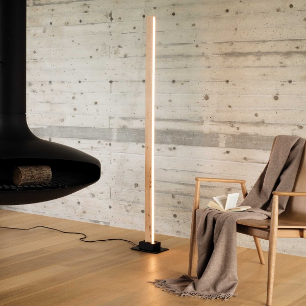 Stehlampe Craft Naturholz Ideal Lux - artigo.at