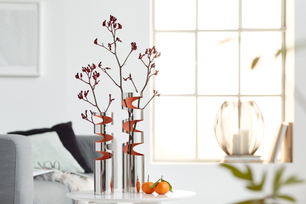 Blumenvase Loop Philippi aus Edelstahl hochglanzpoliert - artigo wohndesign shop